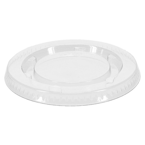 Sysco Imperial PET Flat Lid for 1.5, 2, and 2.5 oz. Portion Cup, Clear, 2,400 ct.
