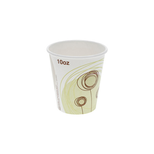 US Foods Monogram 10 oz. Paper Hot Cup, Meadows Stock Print, 1,000 ct.