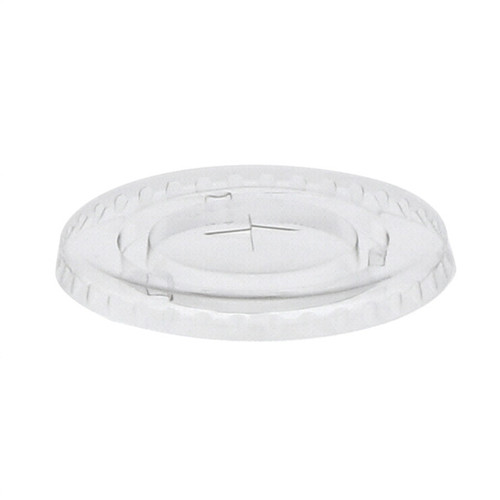 US Foods Monogram PET Flat Lid with Straw Slot for 12-14 oz. PET Cup, Clear, 1,125 ct.