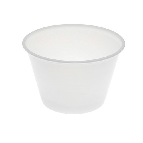 US Foods Monogram 5.5 oz. HIPS Portion Cup, Translucent, 2,000 ct.