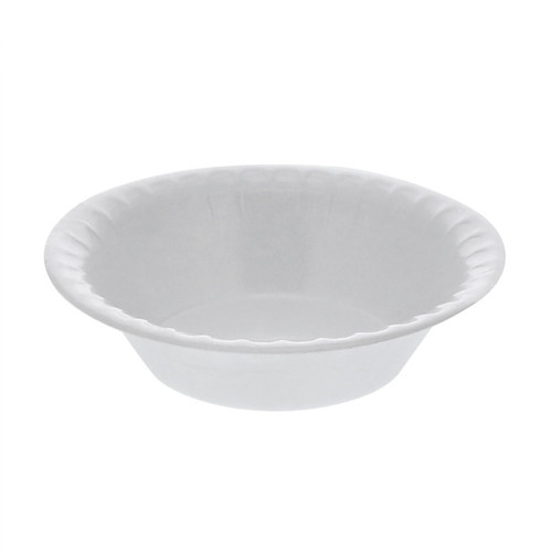 US Foods Monogram 4/5 oz. Placesetter Deluxe Laminated PS Foam Bowl, White, 1,250 ct.