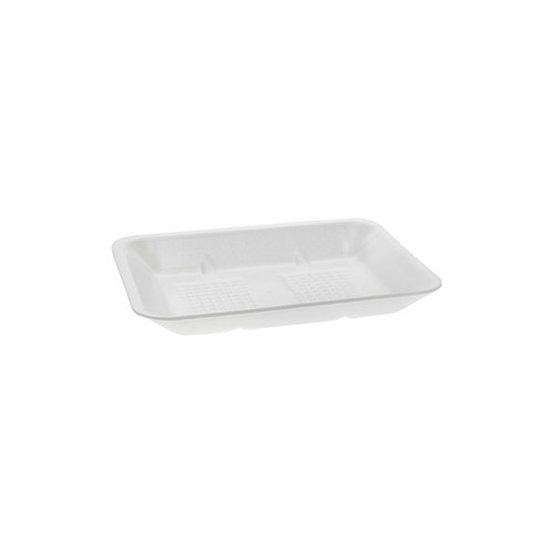 4H White Heavy Supermarket Tray