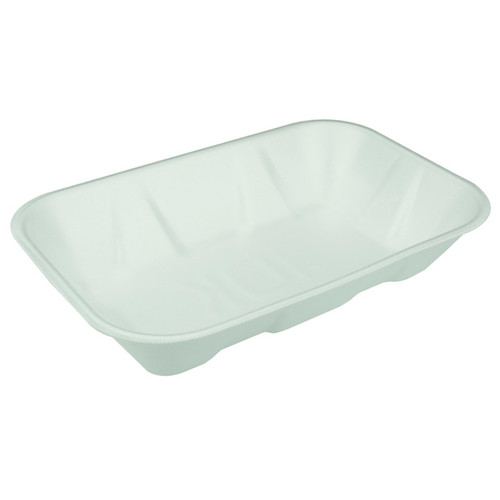 #10K White Supermarket Tray