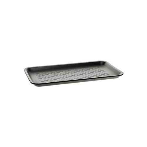 Pactiv Evergreen 10S Supermarket Tray, Black, 500 ct.