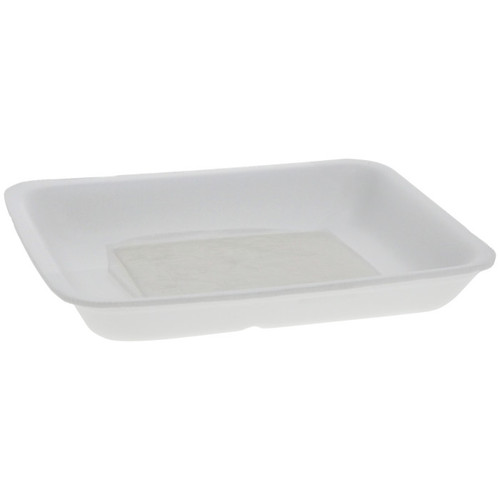 3P White Processor Tray with Pad