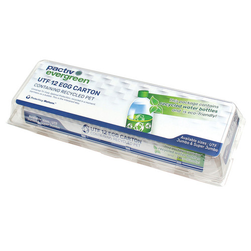 Pactiv Evergreen 2 x 6 Universal Tri-Fold Super Jumbo Egg Carton