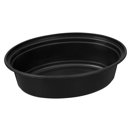 Newspring VERSAtainer 16 oz. Oval Container, Bulk, Black, 300 ct.