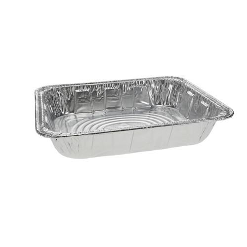 Half-Size Deep Extra Heavy-Duty Aluminum Steam Table, Silver, 100 ct.