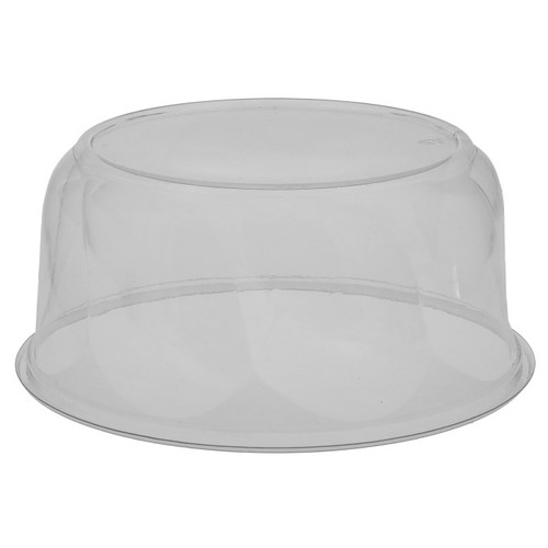 Pactiv Evergreen 4" Heavy Duty Swirl Dome Lid fits 9" Cake Base for 7" Cake or 9" Pie Base for 8" Pie, Clear, 160 ct.
