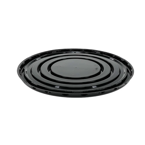 Pactiv Evergreen 9" Base with Flat Center for 7" Cake, Black, 160 ct.