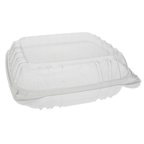 Pactiv Evergreen 8" Sensation Hinged Lid Container, Clear, 200 ct.