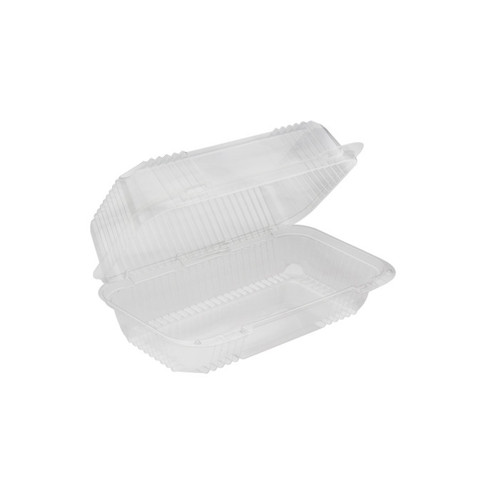 Pactiv Evergreen ClearView SmartLock Pound Cake Hinged Lid Container, Clear, 290 ct.