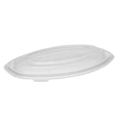 Pactiv Evergreen Clearview Micromax Oval Anti-Fog Dome Lid for 12 and 16 oz. Oval Casserole Container, Clear, 252 ct.