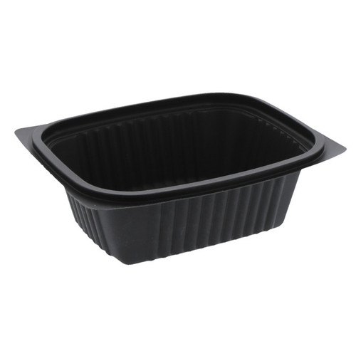 Pactiv Evergreen Clearview Micromax 12 oz. Deli Container, Black, 252 ct.