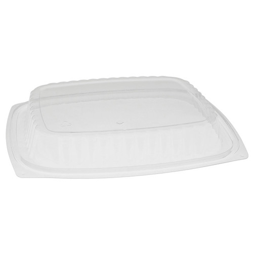 Pactiv Evergreen Clearview Micromax Anti-Fog Dome for 16, 24 and 32 oz. Rectangular Deli Container, Clear, 252 ct.