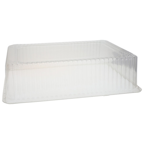 Pactiv Evergreen 5” Fluted Dome for 1/2 Sheet Cake, Clear, 50 ct.