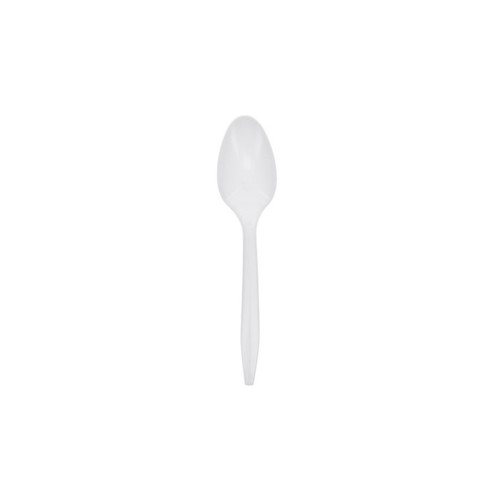 Pactiv Evergreen Fieldware 5.5" Medium Weight PP Spoon, White, 2,000 ct.