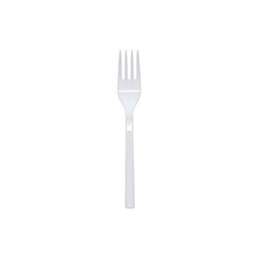 Pactiv Evergreen Prairiehollow 6.7" Heavy Weight PS Fork, White, 1,000 ct.