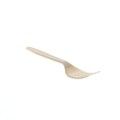 Pactiv Evergreen Meadoware 6.1" Medium-Heavy Weight PS Fork, Tan, 1,000 ct.