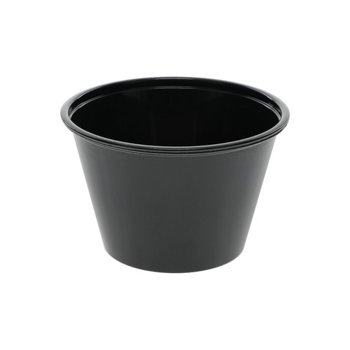 Pactiv Evergreen 4 oz. PP Portion Cup, Black, 2,400 ct.