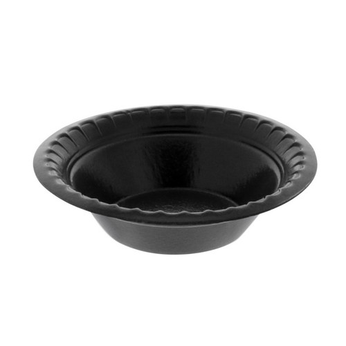 Pactiv Evergreen 4/5 oz. Placesetter Deluxe Laminated PS Foam Bowl, Black, 1,250 ct.