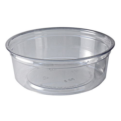 Recycleware 8 oz. Round RPET Deli Containers, Clear, 500 ct.