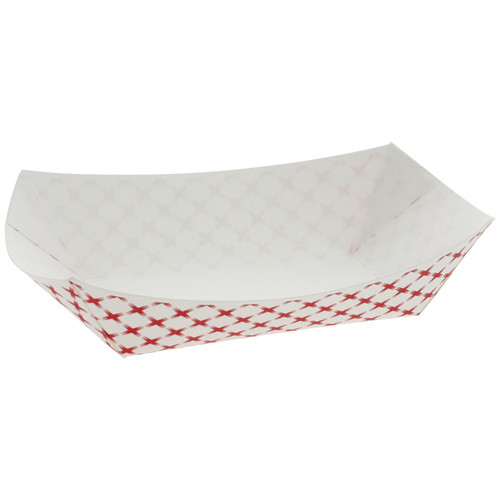 Gordon Food Service Gordon Choice 3 Lb. Paperboard Food Tray, White, 500 ct.