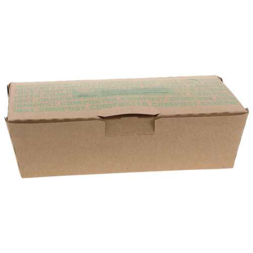 GFS Re.Source #4S Tamper-Evident Paperboard OneBox, Kraft, 162 ct.