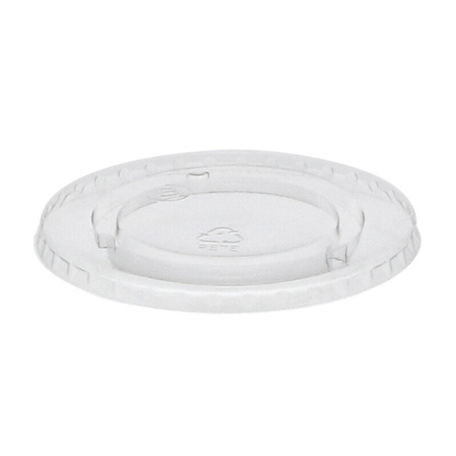 EarthChoice RPET Flat Lids No Straw Slot for "B" Size Cold Drink Cups, Clear, 1,020 ct.