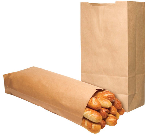 1/4 satchel bottom sack 60# virgin kraft SFI BPI - 250 PK carton (71410)