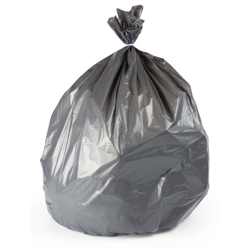Super Heavy LLDPE Can Liners - 40-45 Gal 40 x 46 LLDPE 1.10 Mil Gray 125i (H8046SG)