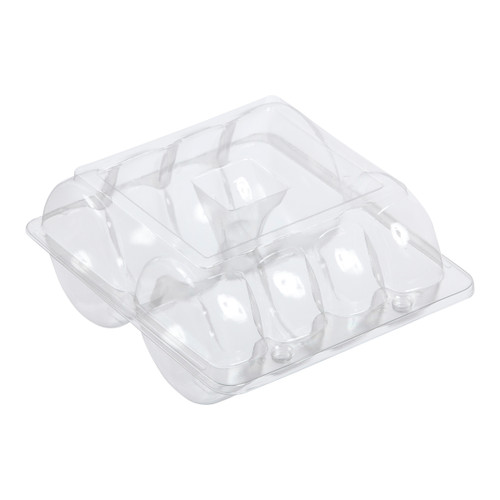 Clear donuts 8-cavity container (502008-1) 