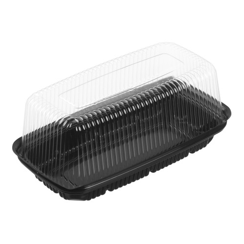 Bar cake combo, deep clear dome black base (2362) 