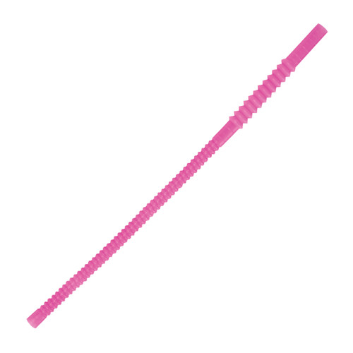 Memorables Straws STW12PINK2000       12” Pink Souvenir Flex Straw (STW12PINK2000)