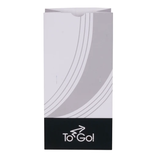 ToGo! window meal bag with vents & tin tie small - White - 8.25 x 5.25 x 8.75 (301044)