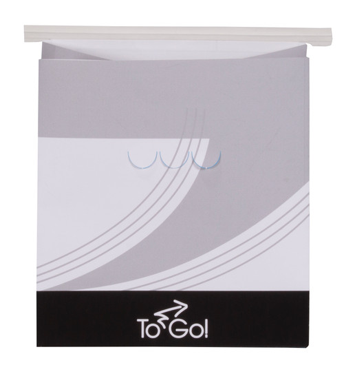 ToGo! window meal bag with vents & tin tie large - White - 8.25 x 5.25 x 12.00 (301049)