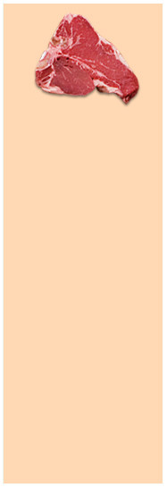 Steak paper - Peach - 10.00 x 30.00 (P106103)
