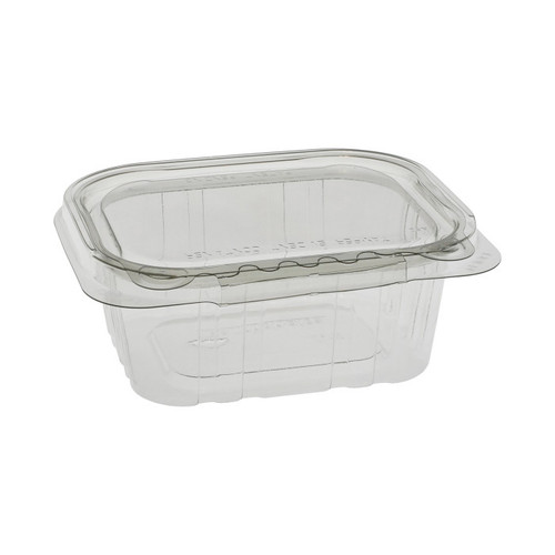 EarthChoice 12 oz. RPET Tamper-Evident Hinged Lid Deli Container, Clear, 304 ct.