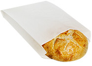 Dubl Wax® pinch bottom bakery and pastry ring bag -  White - 9.25 x 2.25 x 14.00 (300121)
