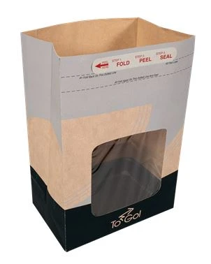 EcoCraft® ToGo! hot meal bags - Natural - 8.25 x 5.25 x 12.00 (301048)