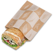 Grease resistant single-serve bags EcoCraft sandwich bag - Artisan - 6.50 x 2.00 x 8.00 (300106)