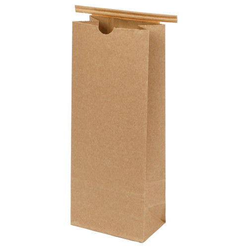1lb Coffee Bag PLA Liner Tin Ties  4.25X2.5X10.5 (301064)
