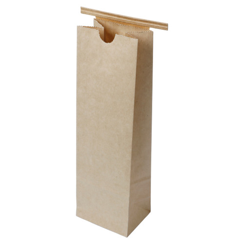 1lb Coffee Bag Polypro Liner Tin Ties  3.38X2.5X10.88 (301076)