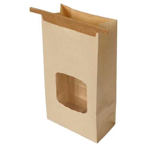 Window Bag Polypro Liner Tin Ties   4.75X2.5X9.5 (301097)