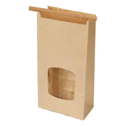 Window Bag Polypro Liner Tin Ties   4.75X2.5X9.5 (301098)