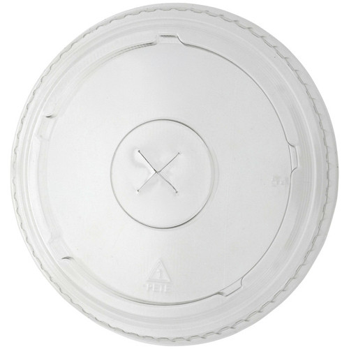 Fabri-Kal PET Flat X-Slot Lid, Clear, 1,000  ct.
