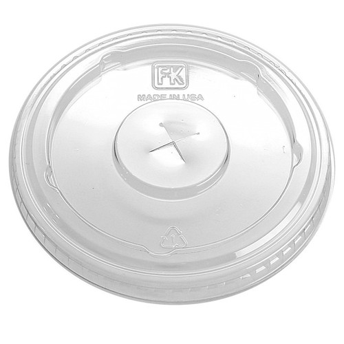 Fabri-Kal PET Flat X-Slot Lid, Clear, 1,000  ct.
