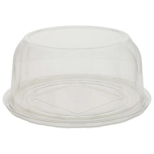 Pactiv Evergreen 5" Swirl Dome Lid and Ring Base, Clear, 50 ct.
