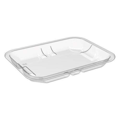 Pactiv Evergreen 3S PET Rolled Rim Tray, Clear, 400 ct.
