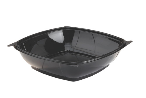 Contours™ Square Bowl 9” 48 oz Black Bowl (ASQ9BWL48BL)